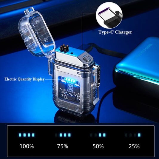 Transparent Keychain Plasma Lighter